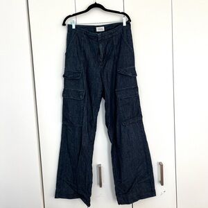 Frame Denim Navy Cargo Pants